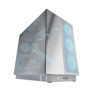 mars gaming mc nova3 caja torre e atx aluminio de grado aeroespacial triple cristal cromado 7 ranuras de expansion 7 ranuras de expansion compatible con refrigeracion liquida color aluminio