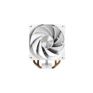 mars gaming mcpu x4 disipador cpu con 230w de potencia ventilador pwm de 120mm 4 heatpipes hct aletas de aluminio 120x68x154mm color blanco