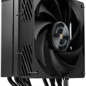 mars gaming mcpu x5 disipador cpu con 280w de potencia ventilador pwm de 120mm 5 heatpipes hct rendimiento ultrasilencioso color negro