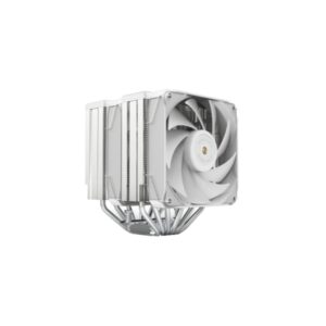 mars gaming mcpu xu6 disipador cpu con 350w de potencia ventilador pwm de 120mm 6 heatpipes hct aletas de aluminio color blanco