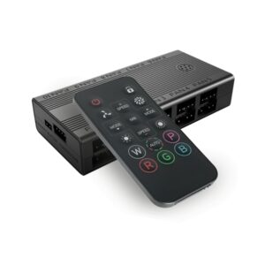 mars gaming mf hub hub de control pwm y argb control de la velocidad e iluminacion mando a distancia 80x40x17mm color negro