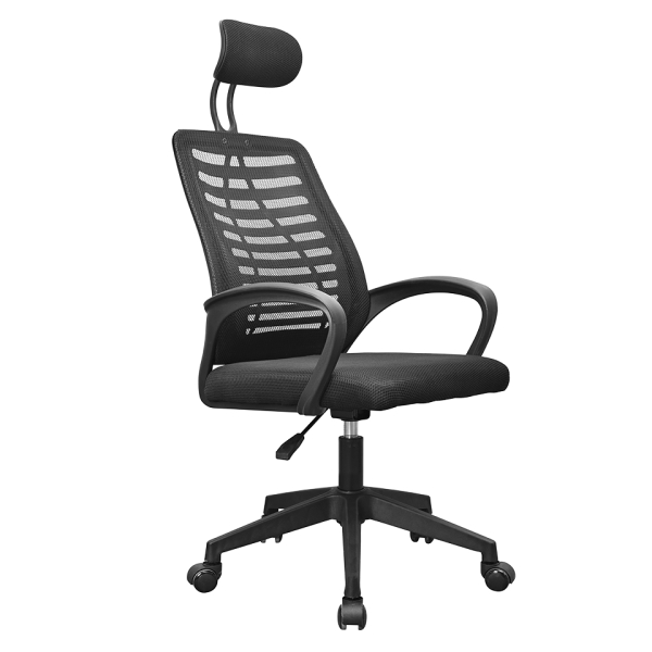 mars gaming mgc ergob silla de oficina ergonomica reposacabezas, soporte lumbar y reposabrazos ajustable malla transpirable asiento de espuma 590x610x1205mm color negro