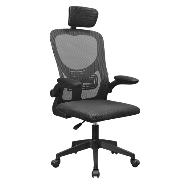 mars gaming mgc ergoplus silla de oficina ergonomica reposacabezas, soporte lumbar y reposabrazos ajustable malla transpirable asiento de espuma 600x620x1250mm color negro