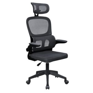 mars gaming mgc ergopro silla de oficina ergonomica reposacabezas, soporte lumbar y reposabrazos ajustable malla transpirable asiento de espuma 600x610x1300mm color negro