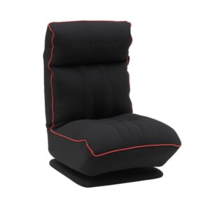 mars gaming mgc throne sofa gaming de espuma de alta densidad base con rotacion 360º respaldo y reposacabezas ajustables plegable tejido transpirable color negro y rojo