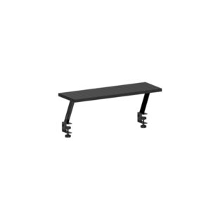 mars gaming mgds soporte elevador de monitor instalacion rapida mesas hasta 33mm de grosor maximo 10kg 60x20cm acabado en fibra de carbono color negro