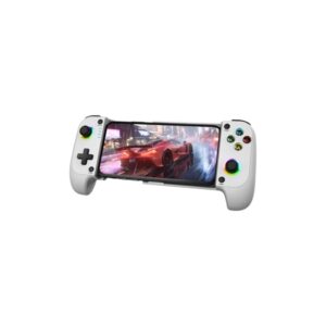 mars gaming mgpx gamepad bluetooth multiplataforma multifuncional 2 en 1 soporta smartphones hasta 6.8" vibracion dual funcion turbo color blanco