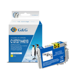 g&g epson t2714/t2704 (27xl) amarillo cartucho de tinta generico reemplaza c13t27144012/c13t27044012