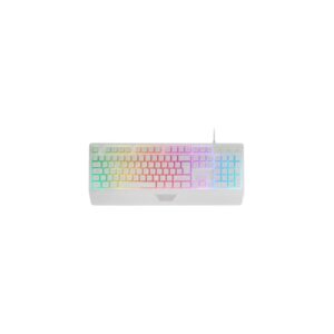 mars gaming mk124 teclado completo hibrido h mech almohadilla integrada disposicion portuguesa qwerty pt iluminacion frgb 450x181x36mm color blanco