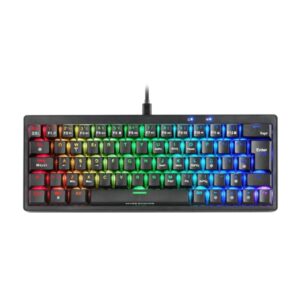 mars gaming mkminipro teclado compacto hibrido h mech switch skn marron disposicion italiana qwerty it iluminacion rgb chroma 300x114x42mm color negro