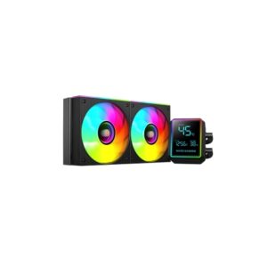 mars gaming ml lcdpro240 kit de refrigeracion liquida potencia 500w pantalla lcd 2.8" bomba opti chamber iluminacion argb color negro