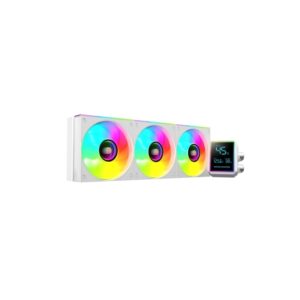 mars gaming ml lcdpro360 kit de refrigeracion liquida potencia 600w pantalla lcd 2.8" bomba opti chamber iluminacion argb color blanco
