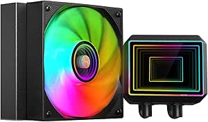 mars gaming ml two120 kit de refrigeracion liquida potencia 300w iluminacion argb infinity mirror bomba opti chamber color negro