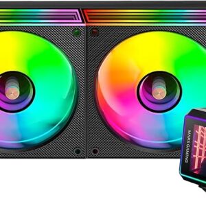 mars gaming ml visionii240 kit de refrigeracion liquida potencia 500w pantalla ips 2.8" iluminacion argb bomba opti chamber color negro