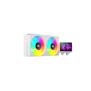mars gaming ml visionii240 kit de refrigeracion liquida potencia 500w pantalla ips 2.8" iluminacion argb bomba opti chamber color blanco