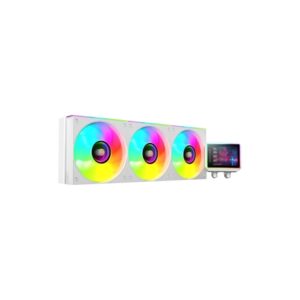 mars gaming ml visionii360 kit de refrigeracion liquida potencia 600w pantalla ips 2.8" iluminacion argb bomba opti chamber color blanco