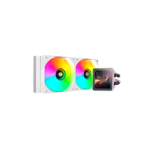 mars gaming ml visionpro240 kit de refrigeracion liquida potencia 500w iluminacion argb bomba opti chamber color blanco