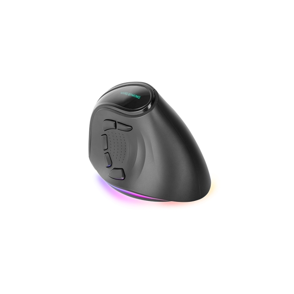 mars gaming mm sk raton gaming inalambrico vertical para diestros sensor 8400dpi bluetooth 5.1 rf 2.4ghz switches huano iluminacion rgb 109x73x76mm color negro