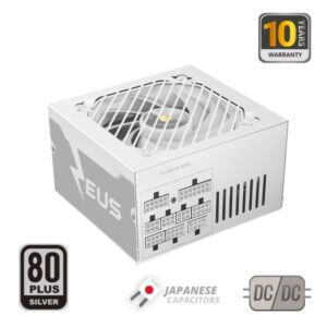 mars gaming mpze750sim fuente de alimentacion atx de 750w 80 plus silver modular 14db 150x160x85mm color blanco