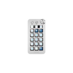 mars gaming msd neo dispositivo de control para retransmisiones/streaming, trabajo, gaming 15 teclas lcd y 1 boton dual 1 rueda de control software personalizable 149x76x39mm color blanco