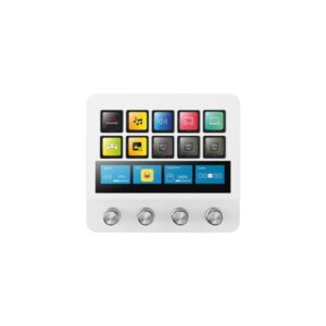 mars gaming msd pro dispositivo de control para retransmisiones/streaming, trabajo, gaming 10 teclas lcd 4 diales personalizables software personalizable 137x124x50mm color blanco