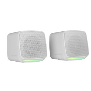 mars gaming ms pro altavoz compacto de 10w alimentacion usb luces rgb jack 3.5mm cable de 80cm color blanco
