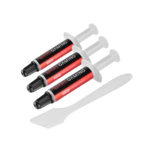mars gaming mt0x3 pack de 3 jeringas de pasta termica soporta hasta 280ºc espatula incluida 1gr por unidad
