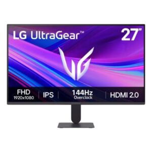 lg ultragear 27g411a b monitor gaming led 27" ips fullhd 144hz freesync hdr10 respuesta 5ms hdmi, displayport vesa 100x100mm