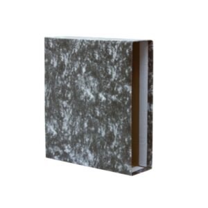 bismark funda para archivador a z a4 carton forrado color negro jaspeado