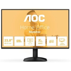 aoc 24b31h monitor 23.8" led ips fullhd 120hz respuesta 1ms hdmi, vga vesa 100x100mm color negro