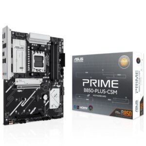 asus prime b850 plus csm placa base am5 4x ddr5, 3x m2, 4x sata iii, pcie 4.0, 5.0 usb 2.0, 3.2, usb c, rj 45, hdmi, displayport, atx