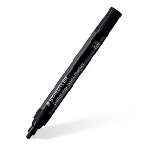 staedtler lumocolor 349 marcador acrilico permanente trazo 2.4 mm aprox tinta base de agua color negro