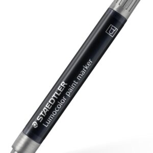 staedtler lumocolor 349 marcador acrilico permanente trazo 2.4 mm aprox tinta base de agua color plata