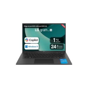 lg gram 14z90ru g.aa55b portatil 14" intel core i5 1334u 16gb 512gb ssd windows 11 home color negro teclado qwerty (es)