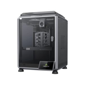 creality k1c impresora 3d cerrada volumen 22x22x25cm corexy, 12x super rapido camara ia observadora purificacion duradera y modo silencioso soporta filamentos de fibra de carbono