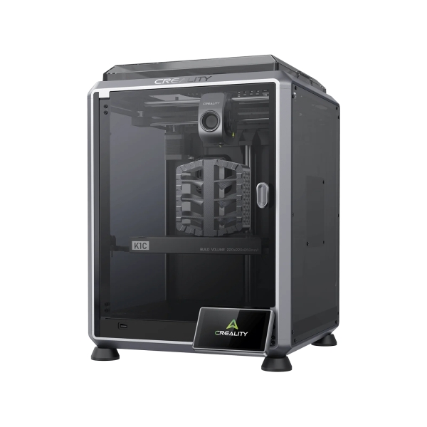 creality k1c impresora 3d cerrada volumen 22x22x25cm corexy, 12x super rapido camara ia observadora purificacion duradera y modo silencioso soporta filamentos de fibra de carbono