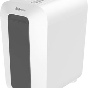 fellowes lx65 destructora de papel manual corte en particulas p 4 destruye hasta 10 hojas papelera de 22l color blanco