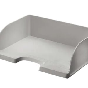 leitz plus jumbo bandeja portadocumentos de gran capacidad acceso apaisado hasta 10uds apilables color gris