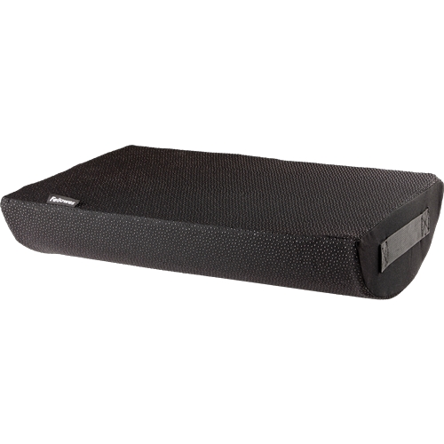 fellowes breyta reposapies de espuma opcion normal y balanceo funda de poliester 100% reciclado certificado por fira color negro
