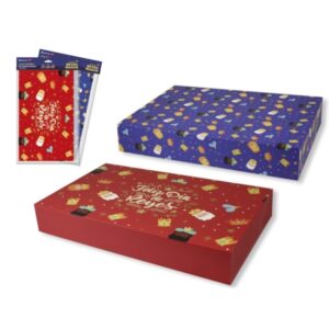 bismark caja plegable reyes magos medidas 28.5x49x3cm 2 diseños diferentes aleatorios