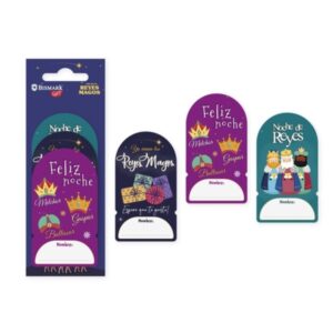 bismark pack de 6 etiquetas adhesivas reyes magos 3 diseños surtidos espacio para escribir
