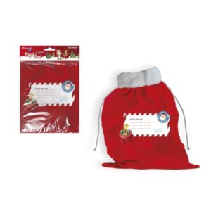 bismark saco grande para regalos papa noel 50x70cm espacio para personalizar