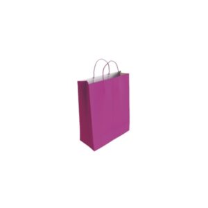 bismark bolsa de papel celulosa medidas 24x8x18cm color fucsia