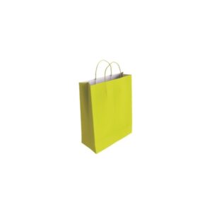 bismark bolsa de papel celulosa medidas 24x8x18cm color pistacho