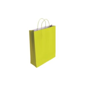 bismark bolsa de papel celulosa medidas 32x10x24cm color pistacho