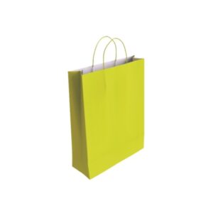 bismark bolsa de papel celulosa medidas 37x12x27cm color pistacho