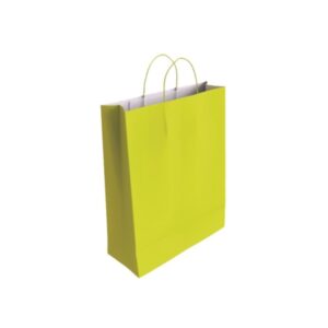 bismark bolsa de papel celulosa medidas 40x14x32cm color pistacho