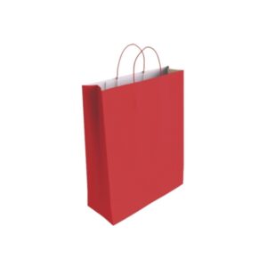 bismark bolsa de papel celulosa medidas 40x14x32cm color rojo