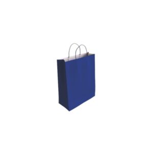 bismark bolsa de papel celulosa medidas 24x8x18cm color azul