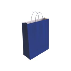 bismark bolsa de papel celulosa medidas 40x14x32cm color azul